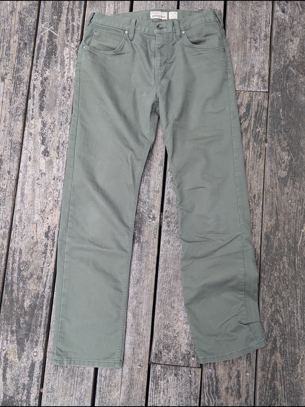 Patagonia Olive Green Straight Leg Pants